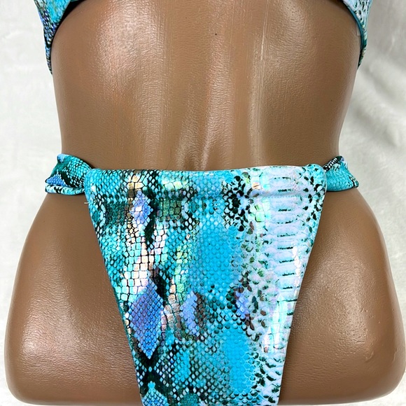 New Shein 2 piece snake skin swimsuit S - Picture 3 of 10